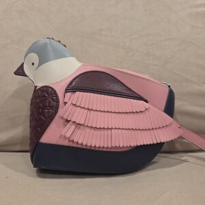 Pink and Purple Bird-Shaped Women's Bag